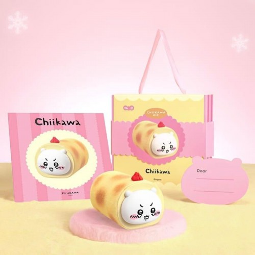 MarTUBE x Chiikawa 吉伊卡哇 蛋糕卷造型 暖手寶