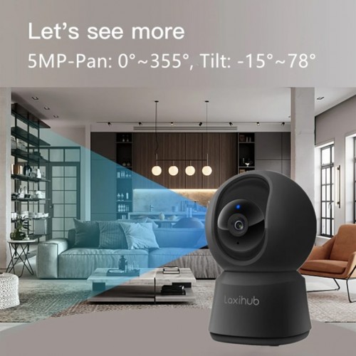ARENTI Laxihub P2F 5MP高清室內Wi-Fi雲台攝影機