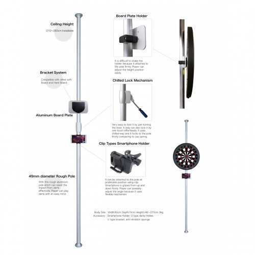 Gran Pole Darts Stand 鏢靶直立架