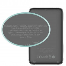 Hedonic 18.5Wh 輕巧充電池(連Lightning & USB-C 嵌入式充電線) 5000mAh