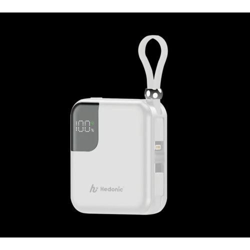 Hedonic 10000mah (38.5Wh) PD 3.0 22.5W Lightning & USB-C 流動充電池 CCC 認證 (二維碼) 