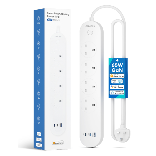 Meross Smart Fast Charging Power Strip 65W GaN 智能快充拖板 MSP843P