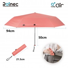 RAINEC Air - 超輕不透光潑水摺傘 (珊瑚紅)