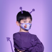 SAVEWO x 別天神 《麵包超人 Anpanman》 系列 3DMASK 超立體口罩 細菌小子 KS Size 兒童細碼 (20片獨立包裝 / 盒 )