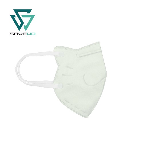 SAVEWO 3DMEOW FOR ADULTS GREEN 救世立體喵成人版防護口罩 ADULTS 淺綠色 (30片獨立包裝/盒) (90% 以上成人適用)