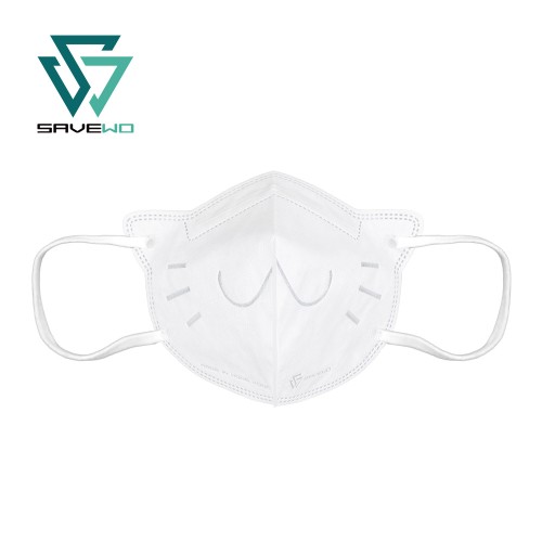 SAVEWO 3DMEOW FOR ADULTS WHITE 救世立體喵成人版防護口罩 ADULTS 白色 (30片獨立包裝/盒) (90% 以上成人適用)