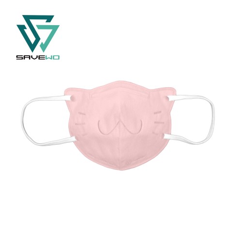 SAVEWO 3DMEOW FOR KIDULTS Pink 救世立體喵頑童防護口罩 粉紅色 (30片/盒 ，獨立包裝) (小顏人士適用)