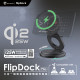 SAVEWO FlipDock Plus Qi2 25W 三合一磁吸摺疊旋轉無線充電座