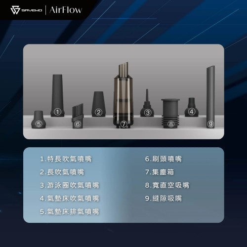 SAVEWO AirFlow Jet Fan X 超高速多功能便攜噴射風扇