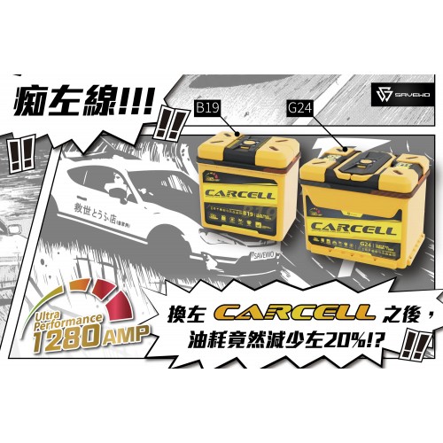 SAVEWO CarCell B19 Start & Stop Battery（LiFePO₄）救世汽車啟停電池