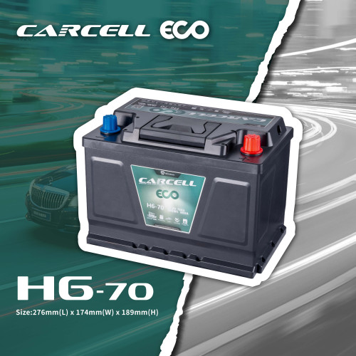 *優惠期免安裝費 $2499* CarCell ECO H6-70 汽車啟停電池