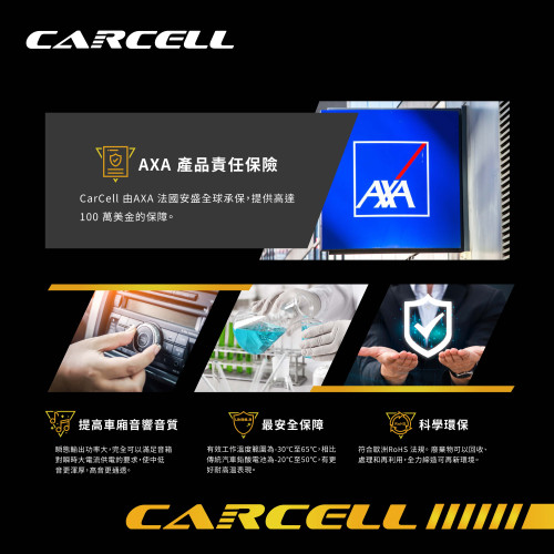 *原價$3980，優惠期免安裝費$3199* CarCell G19 Start & Stop Battery（LiFePO₄）汽車啟停電池