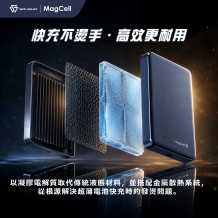 SAVEWO MagCell 10000mAh Qi2.2 25W 無線充電固態安全行動電源 MC1031