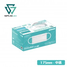 SAVEWO PremiumMask 救世超卓口罩 175mm*95mm 中碼 純白色 (30片/盒 ，獨立包裝)