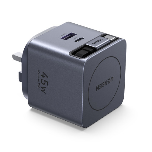 Ugreen 綠聯 Nexode Pro 45W GaN Fast Charger 伸縮線充電器 (X614-65823)