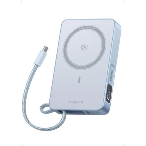 Ugreen 綠聯 MagFlow 磁吸無線行動電源 Qi2 25W 10000mAh (PB773-65958B)