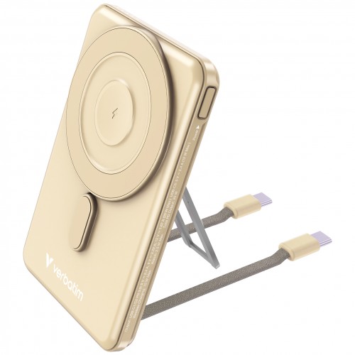 Verbatim 五合一 Charge 'n' Go 5000/10000mAh 磁吸無線行動電源 (WPBS2C5/WPBS2C10) *3C 認證