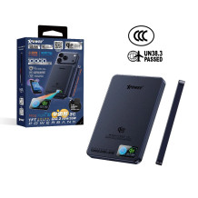 XPower MagFlight10 M17 半固態TFT彩屏顯示 QI2.2 25W/30W 10000mAh 磁吸行動電源 (3C可追溯二維碼)